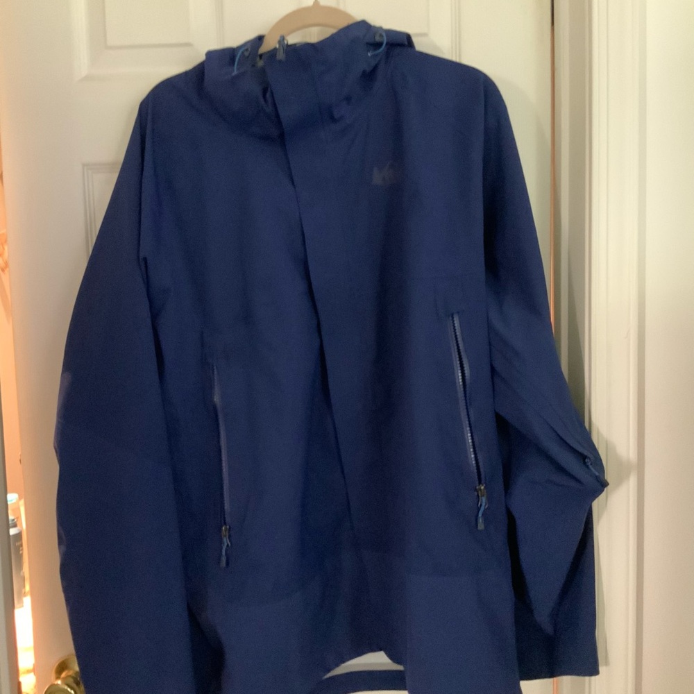 REI Blue Raincoat